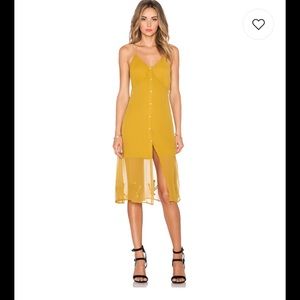 BNWT PRICKLY PEAR DRESS IN MUSTARD GOLD